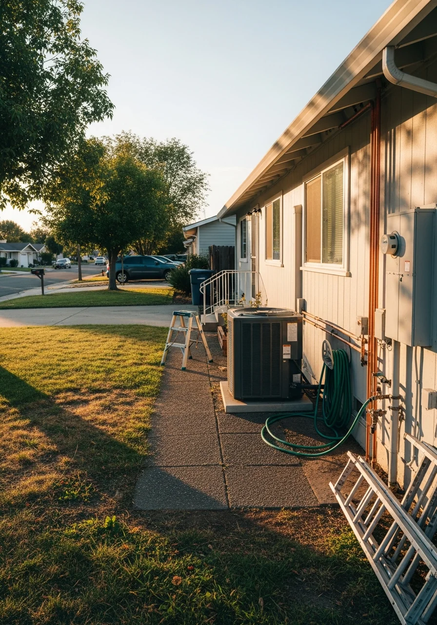 Residential neighborhood in Dixon with single-family homes typical of Solano County communities